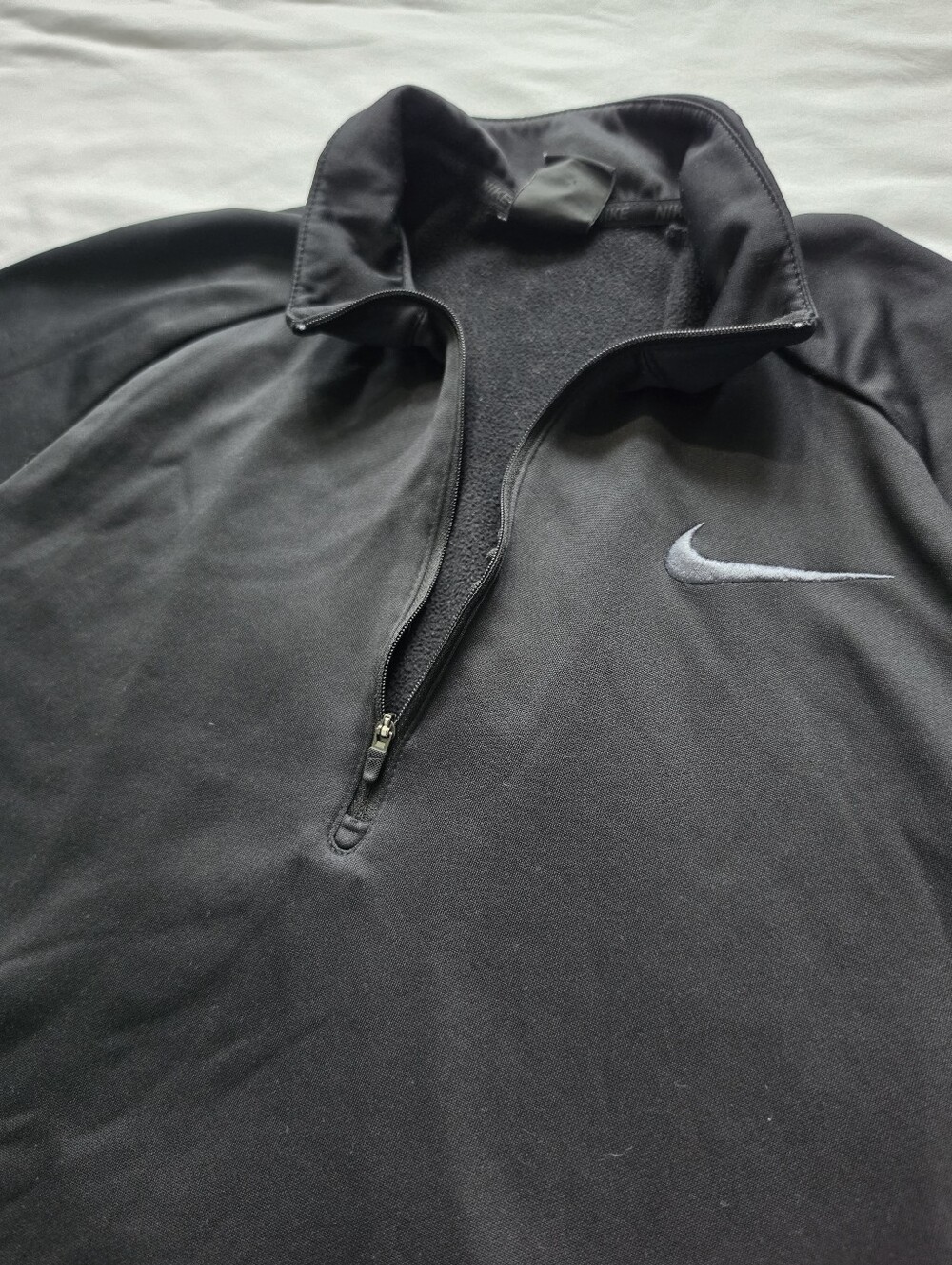 Nike Dri-FIT Men’s Large Black Quarter Zip Pullover Athletic Golf